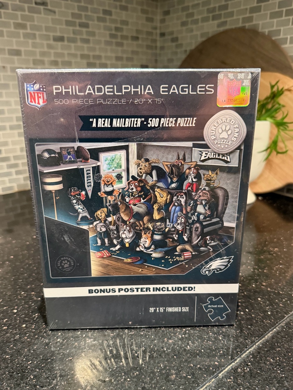YouTheFan Philadelphia Eagles Purebred Fans 500 Piece Puzzle NWT